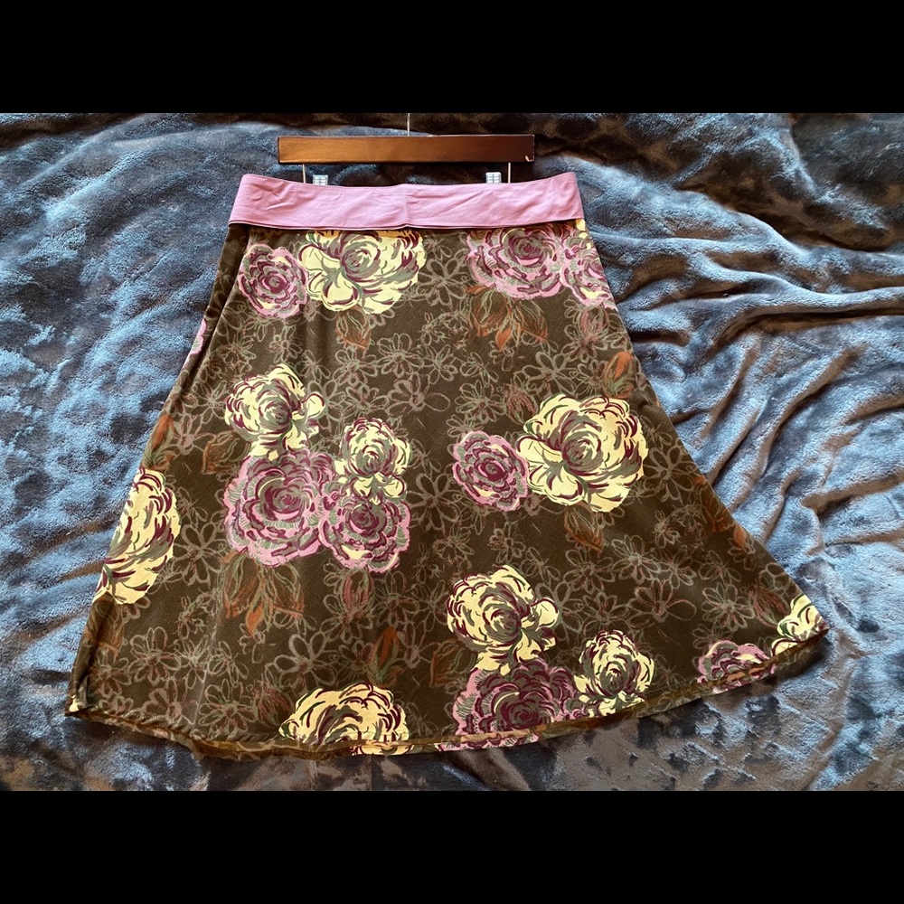 St Johns Bay floral A-line skirt